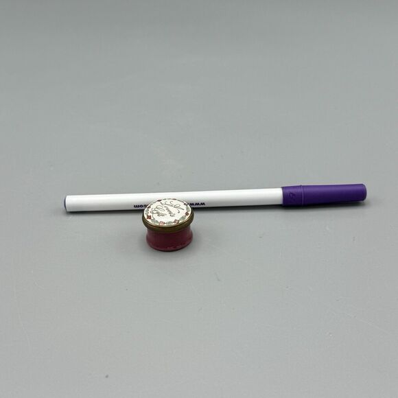 Vtg Staffordshire Enamel Round Miniature Trinket Ring Snuff Box A Lover’s Gift - Picture 3 of 12